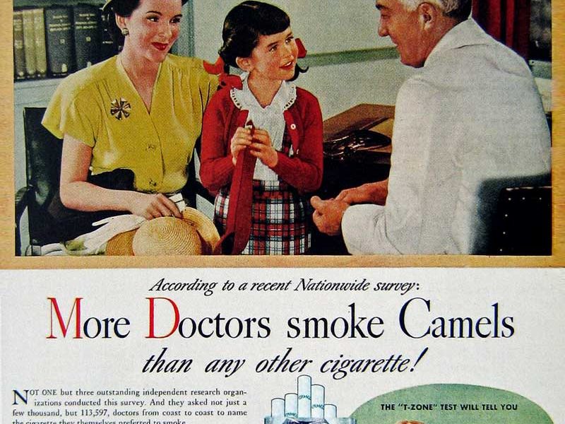 Los doctores recomiendan fumar Camel