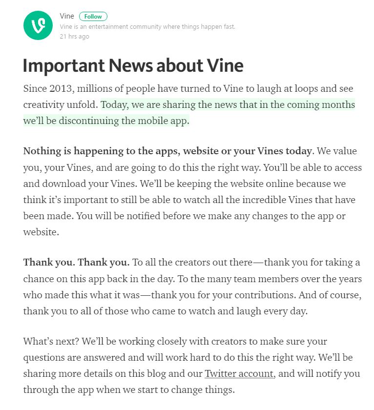 vine closing doors